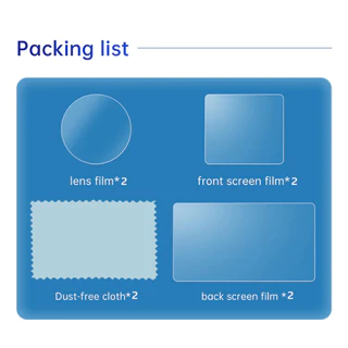 Telesin DJI Action 4 / 3 ฟิล์มกันรอย HD Protective Film Set (OA-FLM-008)