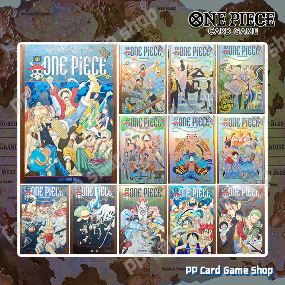 การ์ดวันพีช ระดับ SR ใบละ 30 บาท (No.1 Wanted Dead or Alive & No.2 Thousand Sunny) [One Piece Anime Trading Card]