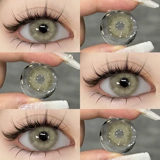 {COD}-Eyeshare Brazllgirl โปร่งใส คอนแทคเลนส์ 1คู่ 14.0มม. คอนแทคเลนส์สีขนาดเล็กรายปี เลนส์นิ่ม