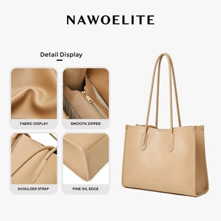 NAWOELITE Tote bag กระเป๋าสะพายไหล่ กระเป๋าถือใบใหญ่ กระเป๋าสะพายไหล่ยอดฮิต กระเป๋าแฟชั่น ใส่แท็บเล็ตได้