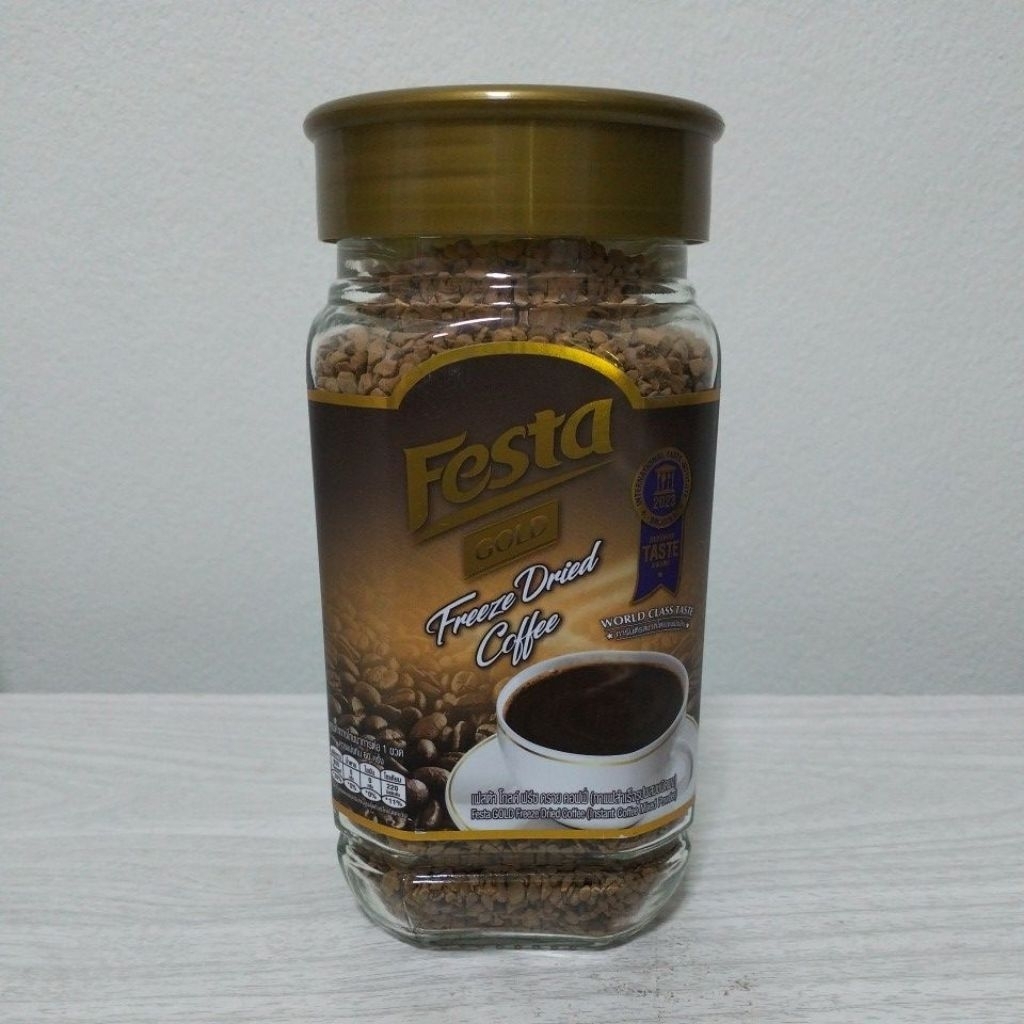 Festa เฟสต้า โกลด์ ฟรีซดราย คอฟฟี่ กาแฟ กาแฟสำเร็จรูปชนิดฟรีซดราย ปริมาณ180กรัม