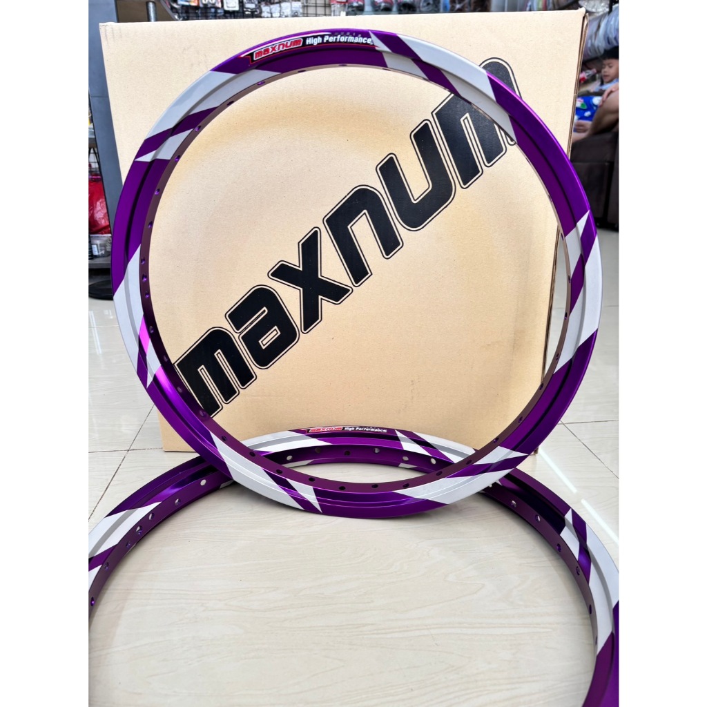 โล ล้อสายฟ้า สีม่วง ล้อ AKRONT MAXNUM ขอบ1.40x17 ขอบ17 ของแต่งเวฟ ของแต่งดรีม ของแต่งโซนิค(1คู่)