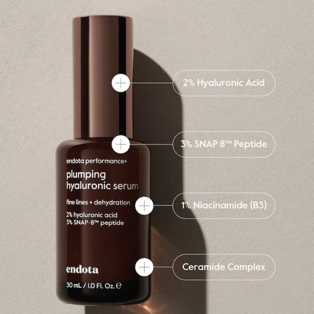 [แถมฟรี! มาส์ก] endota Plumping Hyaluronic Serum เซรั่มเพื่อผิวกระชับเต่งตึง ลดเลือนริ้วรอย 30ml (สูตรใหม่ของ Pe ราคา ถูกที่สุด ดีลบีเคเค แกลเลอรีภาพที่ 8