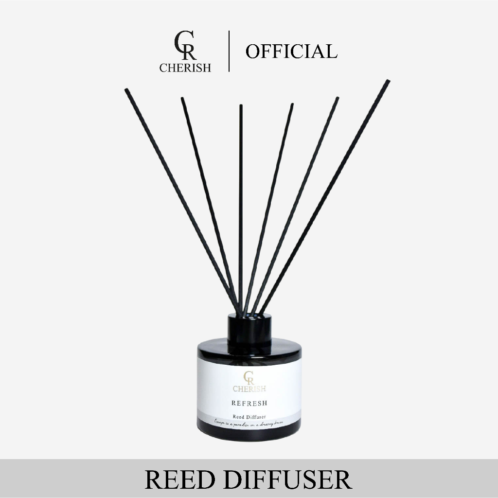 Cherish Reed Diffuser Essential Oil Blended ก้านไม้หอมกระจายกลิ่น ขนาด 130 ml.