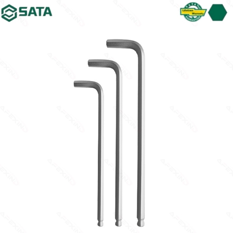 SATA ประแจหกเหลี่ยมหัวบอลแบบขยาย Long Arm Ball Point Hex Key ประแจแอล ประแจหกเหลี่ยม