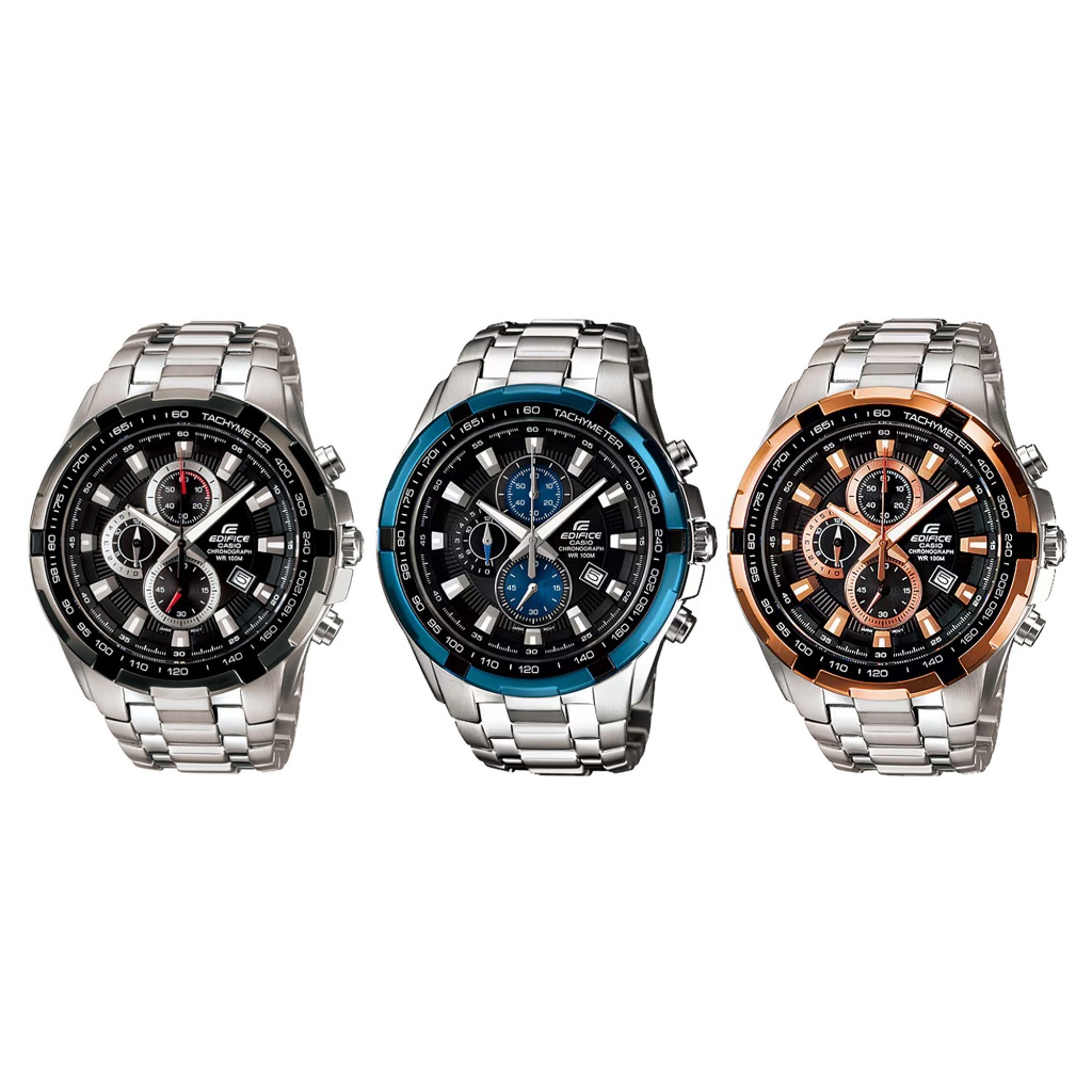 Casio Edifice นาฬิกาข้อมือผู้ชาย สายสเตนเลสสตีล รุ่น EF-539D,EF-539D-1A,EF-539D-1A2,EF-539D-1A5