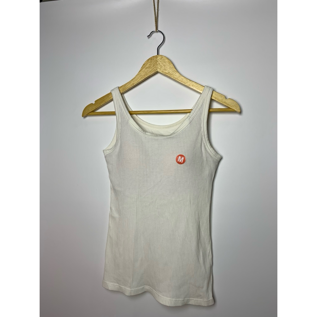 กล้ามผ้าร่องเล็กสีขาว GU Bratop ไซส์ M