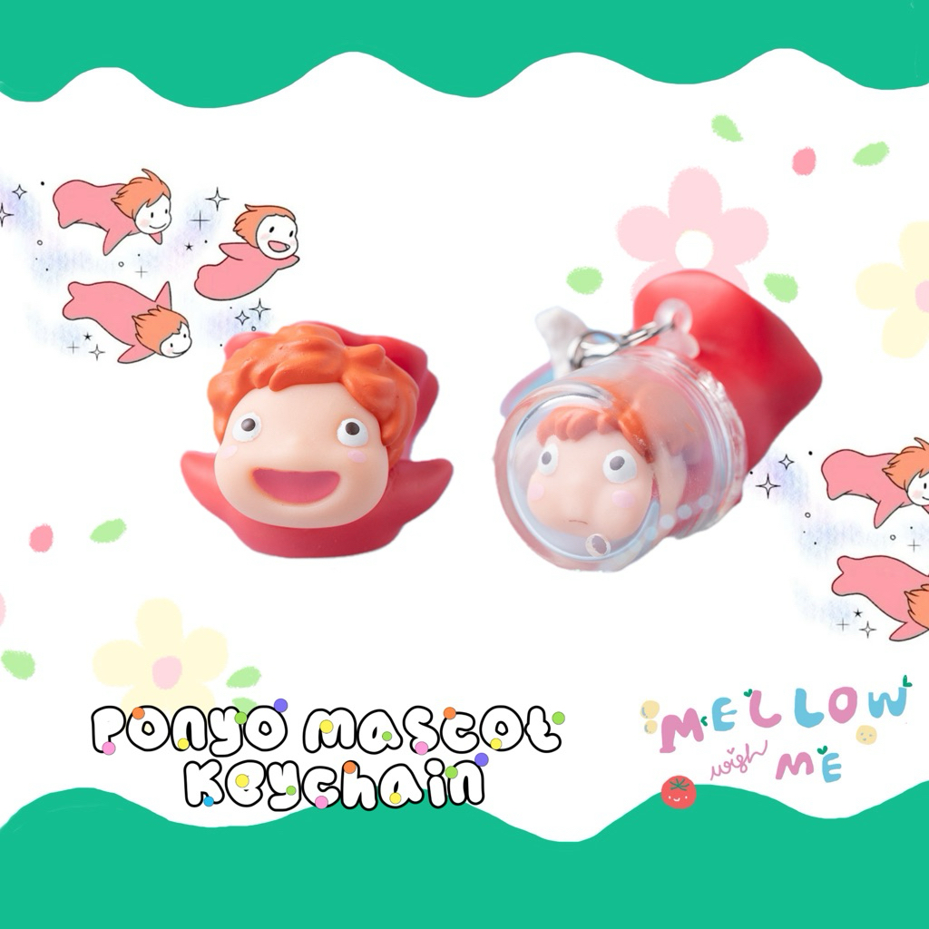 {พร้อมส่ง} Ponyo mascot keychain🫧🐟