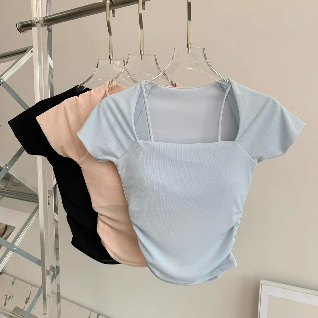 เสื้อออกกำลังกายผู้หญิง ✨ใส่ pilates ชุดพิลาทิส 💕💖 พร้อมส่ง