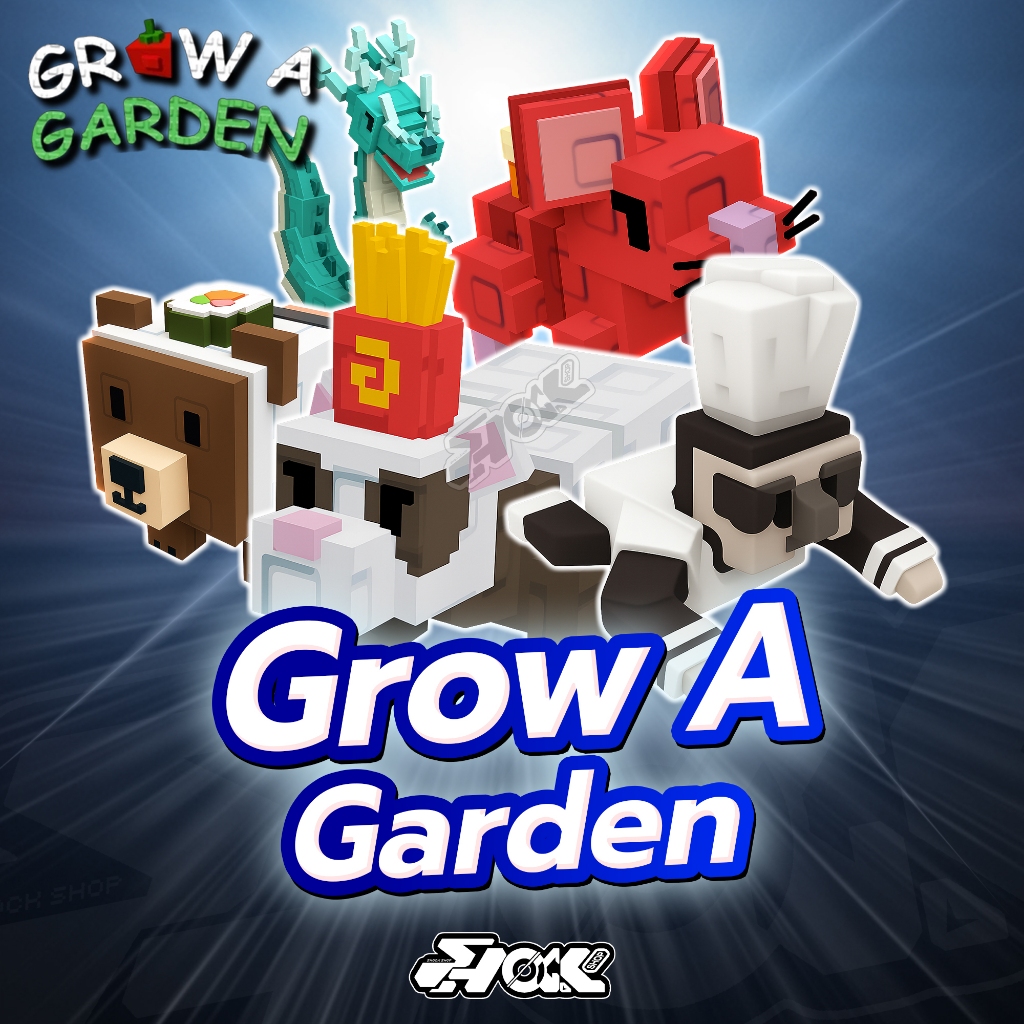การ์ดเกม ไก่สัตว์เลี้ยง/รวมของต่างๆ แมพ Grow a Garden การ์ดสวยภาพคมชัด V3