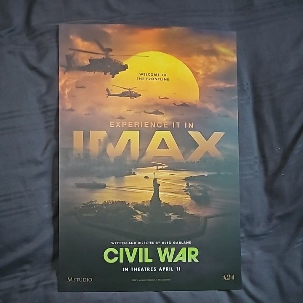 Poster IMAX Major แท้ 💯% CIVIL WAR