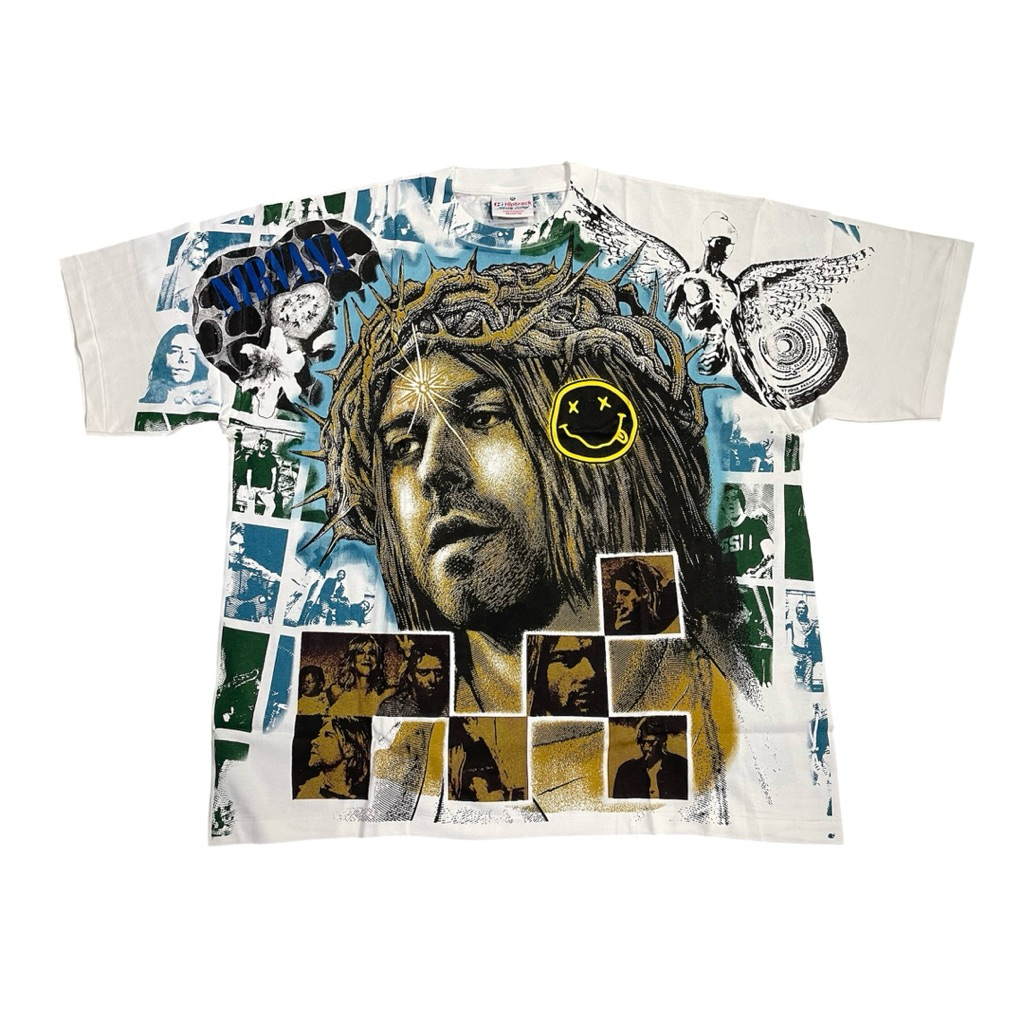 เสื้อ Hiptrack™ รุ่น Nirvana​ Jesus Bootleg​T-Shirt #สินค้ามีตำหนิ

