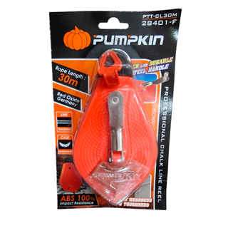 Pumpkin ปักเต้าตีเส้น 30 เมตร พร้อมผงสี รุ่น 28401 - เต้าดีดเส้น เต้าตีเส้น