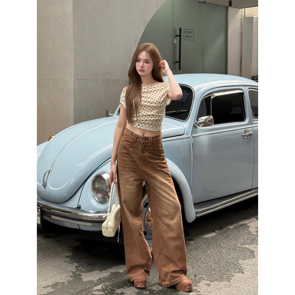 JS06- Luna Jeans ( Signature Denim ) ขากระบอก🛒✨
