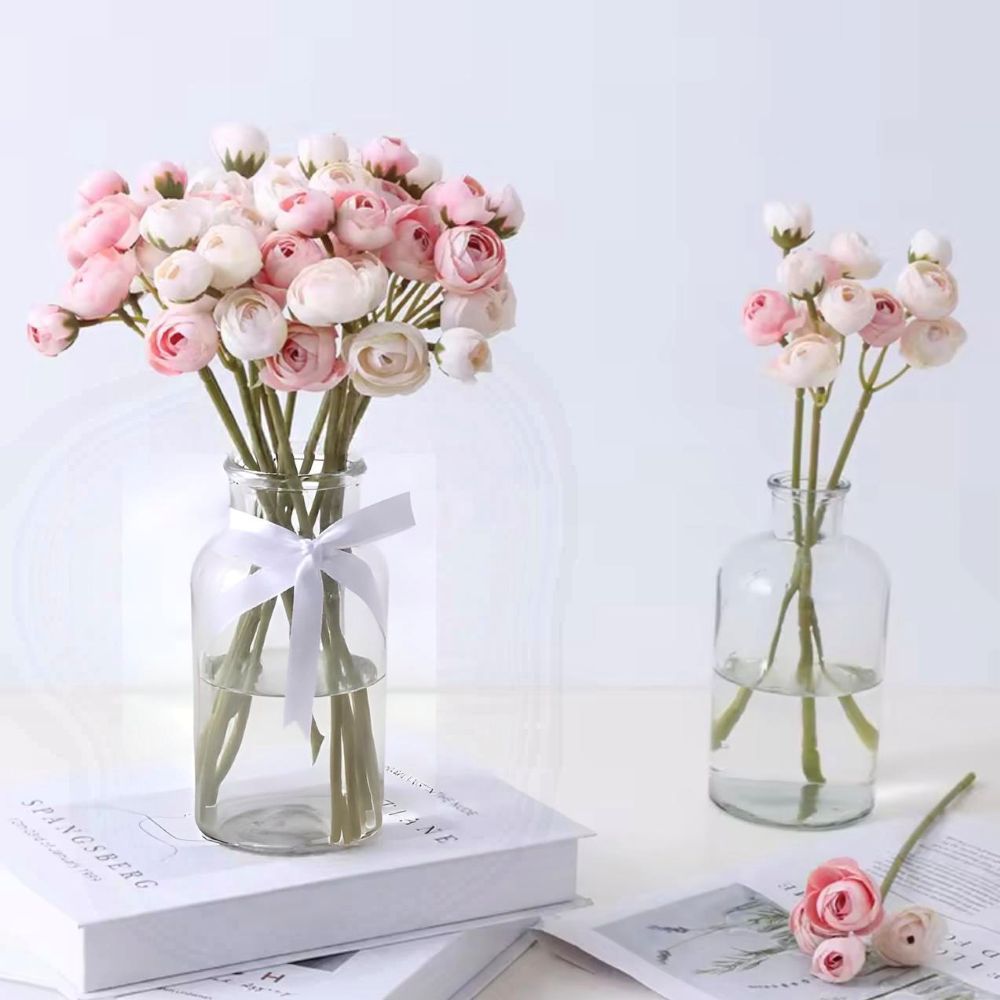 (ส่งด่วน) ดอกคามิเลีย Camelia ดอกกุหลาบ ดอกไม้ปลอม ยาว 33 ซม. ดอกไม้ประดิษฐ์ ตกแต่งบ้าน พร็อพถ่ายรูป