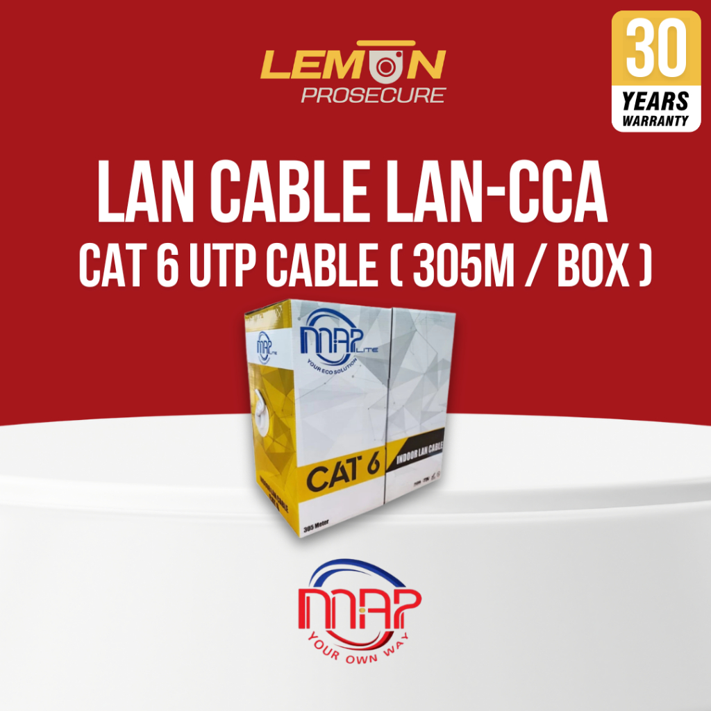 MAP CAT6 UTP Cable (305m./Box) (CCA6-8305) - A0156516