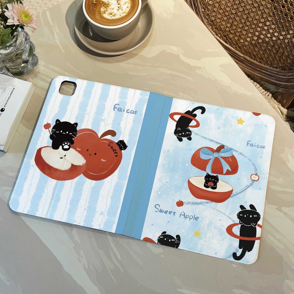 พร้อมส่ง เคส Samsung Tab A9 S9 S9+ case Samsung Tabลูกแมวโบว์ริบบิ้นS10+ S10FE มีที่ใส่ปากกาS6 Lite