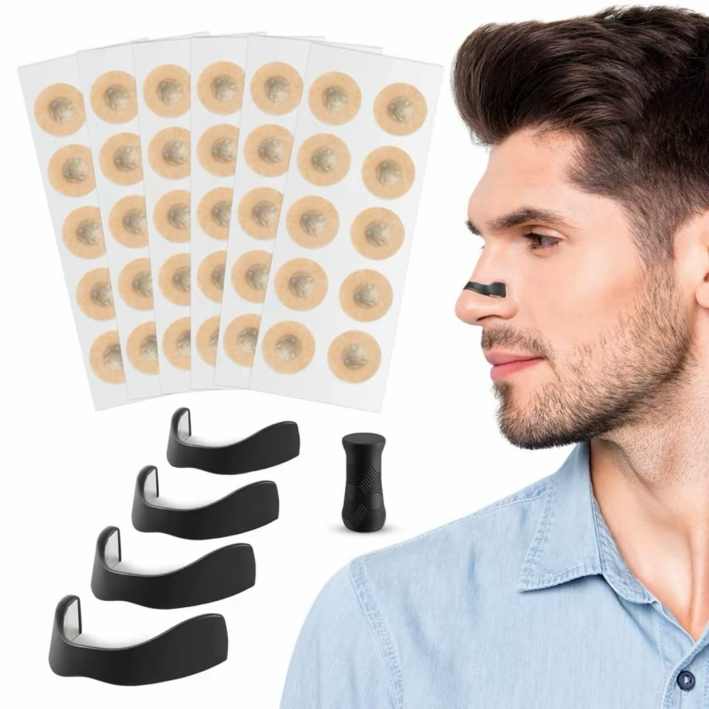 แม่เหล็กแปะจมูก แผ่นแปะจมูกแบบแข็ง แบรนด์Better Breath 1กล่องมี15คู่ ใช้ได้15วัน