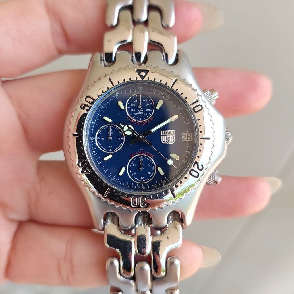 นาฬิกา ELGIN USA Chronograph 🇺🇲 มือสองของแท้ 100%