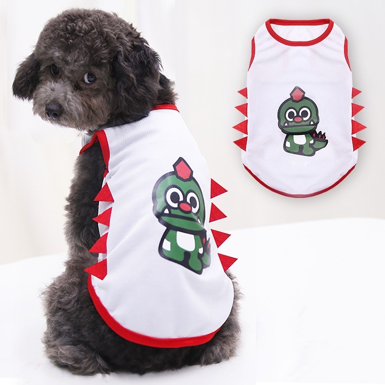 [ ABC cat ] เสื้อผ้าสัตว์เลี้ยง แบบผ้ายืด ลายการ์ตูน เสื้อ W027
