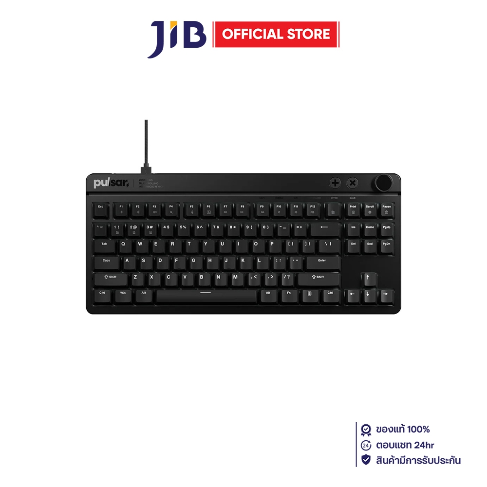 KEYBOARD (คีย์บอร์ด) PULSAR XBOARD MS CHERRY MX2A RED SWITCH RGB EN - BLACK