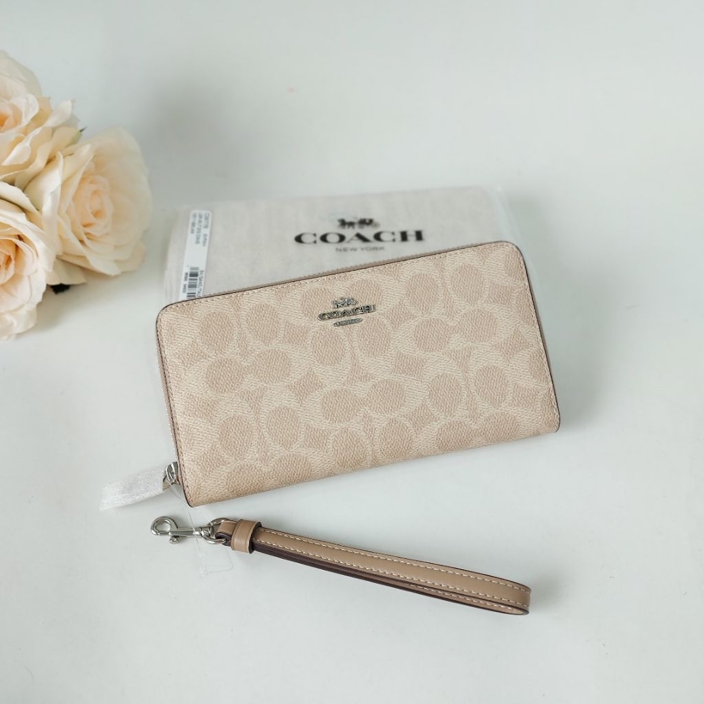 รหัส/รุ่น : CW778 Long Zip Around Wallet In Signature Canvas