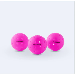 ลูกพิคเคิลบอลFACOLOS F-Pro (แพ็ค 3 ลูก) Pink | ลูกบอลสำหรับกีฬา Pickleball มาตร byฐาน USA Pickleball พร้อมส่งจากไทย🇹🇭