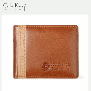 Collin Kacey A23 กระเป๋าสตางค์หนังแท้ กระเป๋าสตางค์ใบสั้น กระเป๋าสตางค์ผู้ชาย Men's wallets