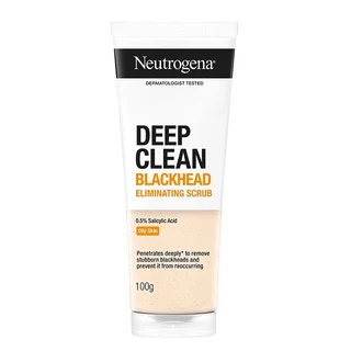 นูโทรจีน่า ดีพ คลีน แบลคเฮด อีลิมิเนทติ้ง เดลี่ สครับ100 กรัม NEUTROGENA DEEP CLEAN BLACKHEAD ELIMANATING DAILY SCRUB 10