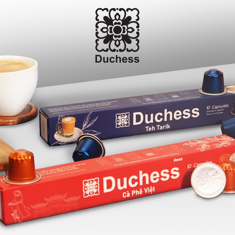 Duchess Coffee Capsule AsianDelight 1 กล่อง 10 แคปซูล มี 2 รสชาติ ใช้ได้กับเครื่องระบบ Nespresso* เท่านั้น