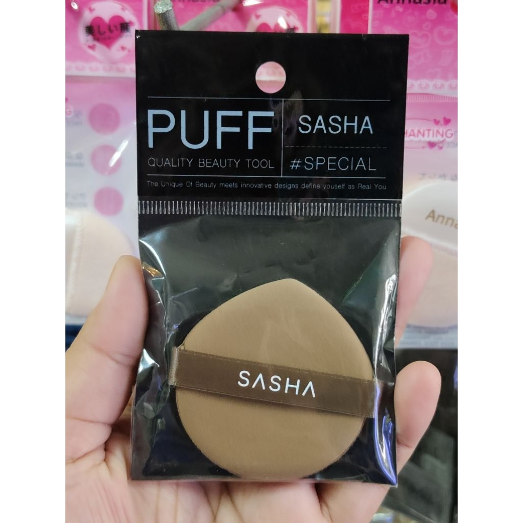 SASHA PUFF พัฟคุชชั่น ทรงหยดน้ำ สีน้ำตาล 358