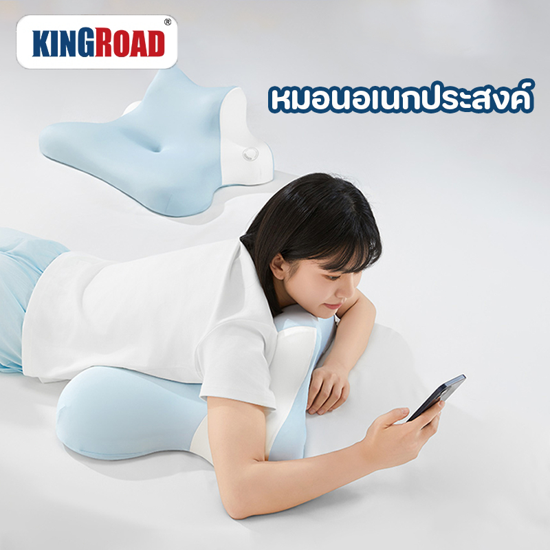 หมอนออฟฟิศ หมอนเมมโมรี่โฟม สำหรับนอนหงาย หมอนงีบ เมมโมรี่โฟม หมอนงีบกลางวัน นอนเล่น มือถือ อ่านหนังสือ พรีเมียม