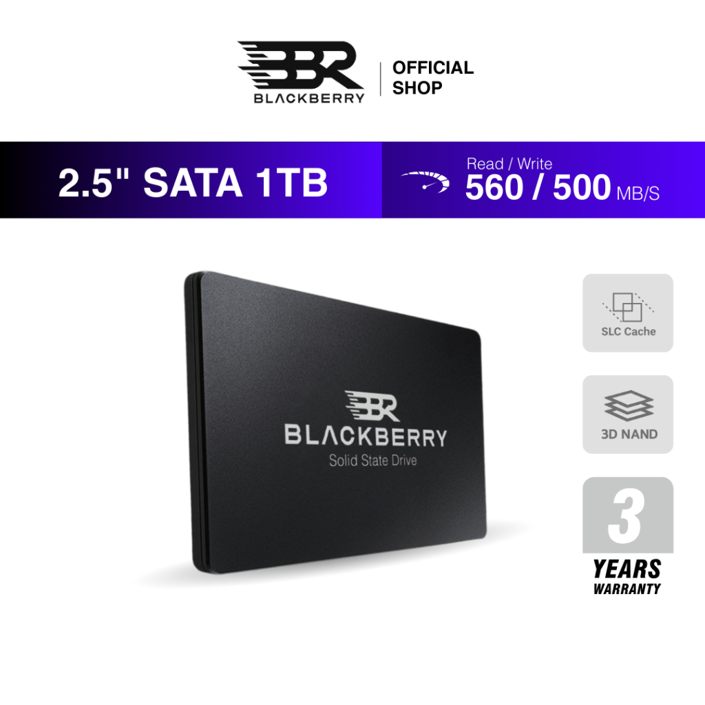 1TB SSD SATA 3 2.5" Blackberry (BBR) รับประกัน 3 ปี