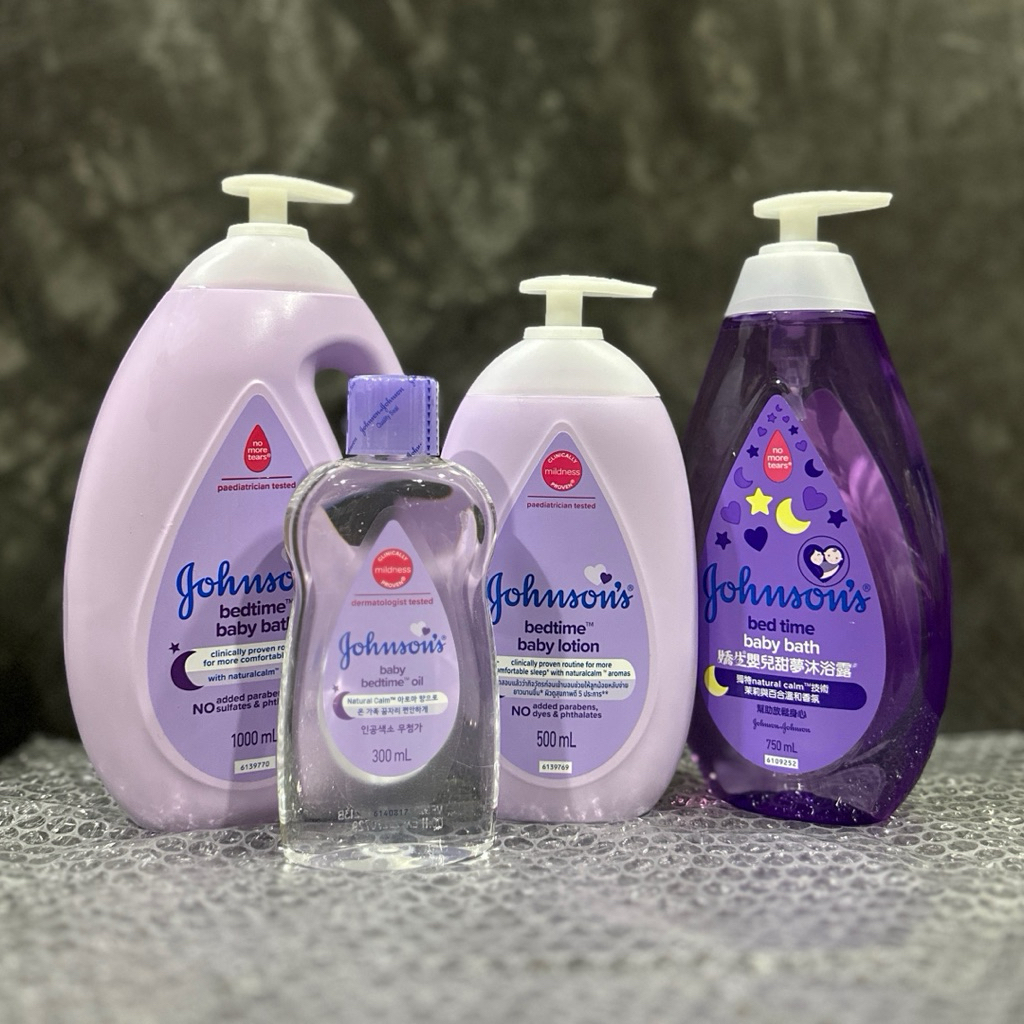 Johnson's Bedtime จอห์นสัน เบดไทม์ ออยล์ โลชั่น สบู่เหลวอาบน้ำ