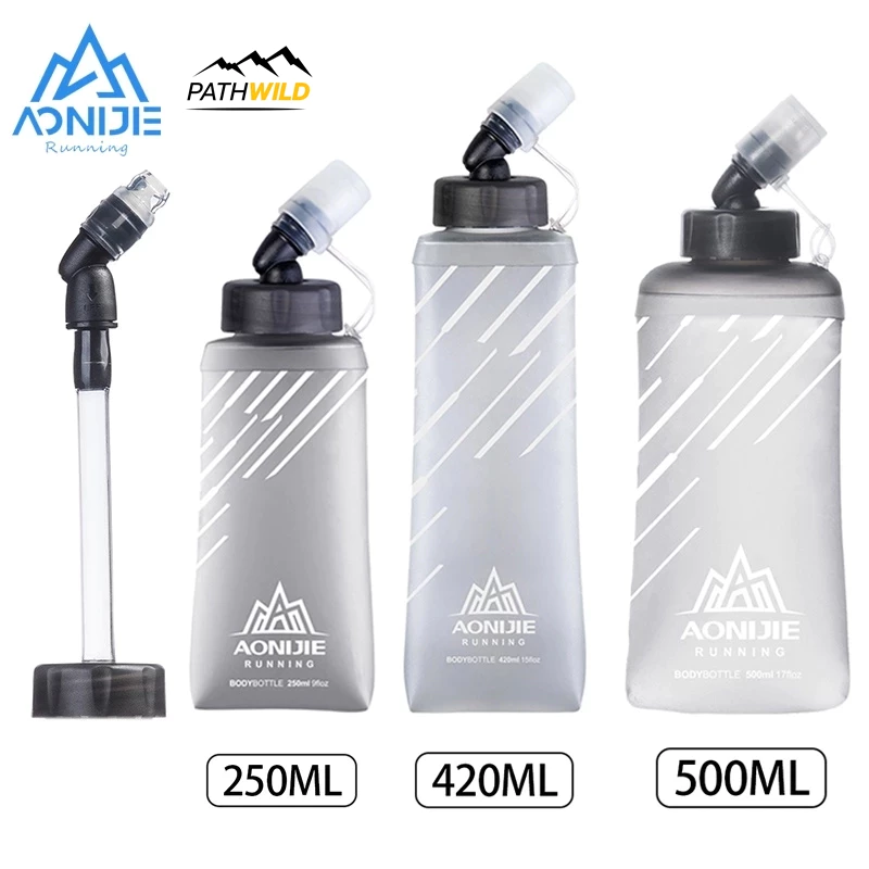 AONIJIE SD21 Soft Flask ขวดน้ำพับได้ ขวดน้ำนิ่ม ขนาด 500 ml พกพาสะดวก สำหรับใส่ในเป้น้ำสำหรับวิ่งเทรล