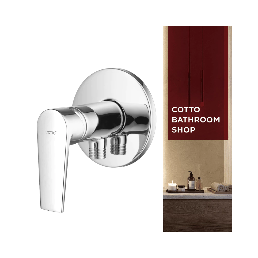 COTTO วาล์วเปิด-ปิดน้ำแบบก้านโยก รุ่น ลูค CT1161AN STOP VALVE FOR SHOWER