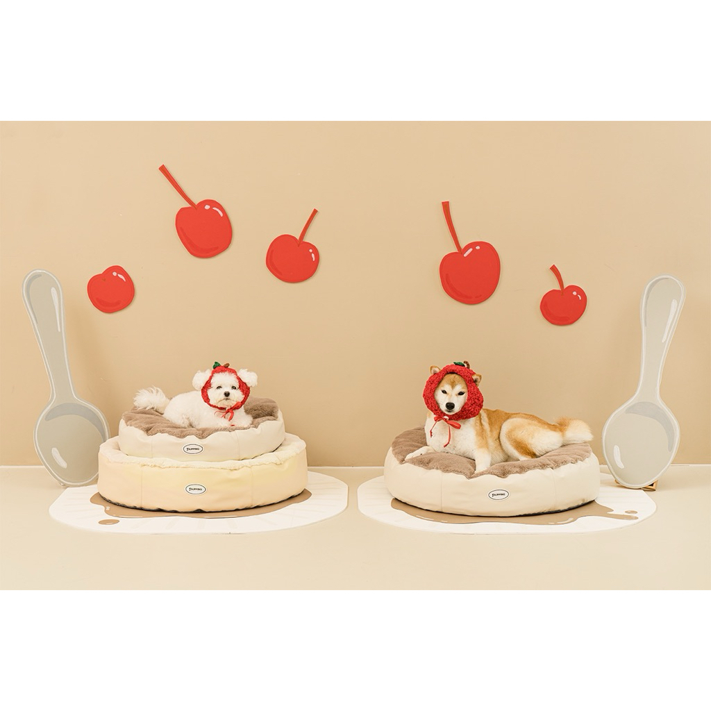 Pupping Pudding Beanbag ที่นอนสัตว์เลี้ยง เบาะนอนสุนัข และแมว รุ่นขนเฟอร์นุ่ม พรีเมียม จากเกาหลี รูปที่ 3