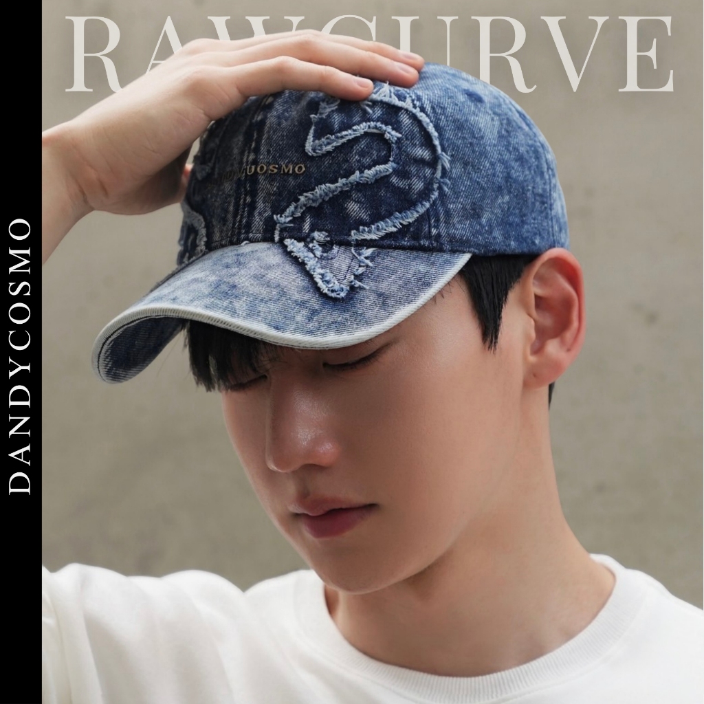 DANDY COSMO| หมวกแก๊ป ออกแบบพิเศษ 4D ทรงลึก ใส่แล้วหน้าเล็ก พรางแก้ม ทรงสวย Unisex รุ่น RAW CURVE