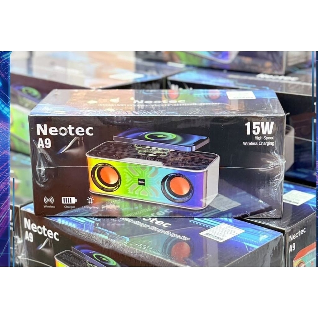 Neotec ลำโพงบลูทูธ + Wirelesscharge​ มือถือ (ลด 80% ++)🔊🔊🎁ห่อของขวัญฟรี🎁