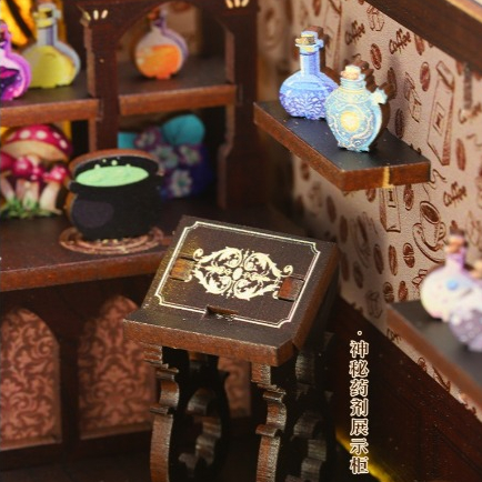พร้อมส่ง บ้านตุ๊กตา DIY ประกอบเอง ที่กั้นหนังสือ Magic รูปที่ 5