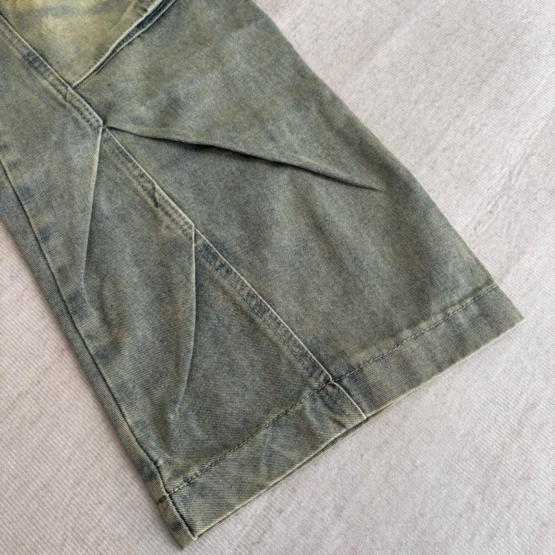 (XS-6XL) jinjeans กางเกงยีนส์ทรงกระบอกใหญ่  baggy jeans เอวสูง กางเกงยีนส์คาร์โก้ cargo pants ราคา ถูกที่สุด ดีลบีเคเค แกลเลอรีภาพที่ 4