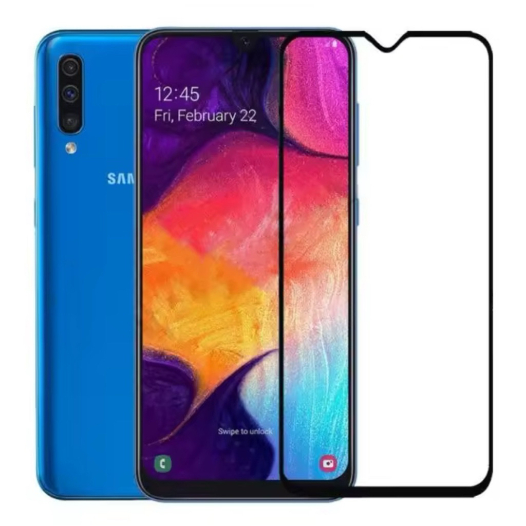 ฟิล์มกระจก นิรภัย เต็มจอ Samsung A70 ฟิล์มกันกระแทก ฟิล์มกันจอแตก ฟิล์มกระจกSamsung A70