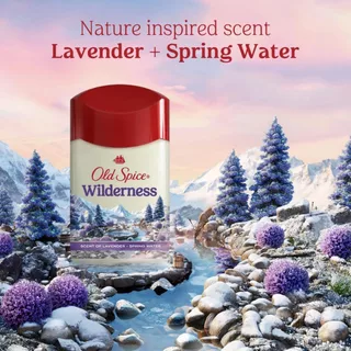 *ของแท้นำเข้าจากUSA* Old Spice โรลออน กลิ่น Wilderness กลิ่นลาเวนเดอร์ ผสมดอกไม้ป่า หอมหวานดอกไม้ นุ่มนวล