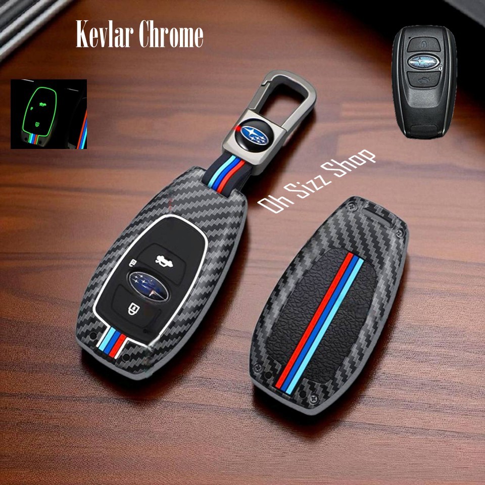 เคสรีโมทรถซูบารุ Subaru forester XV (Alloy Luminescence 3D Silicone Push button Guard)   Model Subar