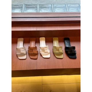รองเท้าแตะ Allbout.shu รุ่น sarn (สาน) minimal ดีเทลหน้าสาน เรียบสวย everyday shoes พื้นนุ่มฟู ( size 36-45 )