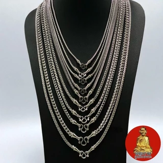 สร้อยสแตนเลสเลเซอร์ งานสแตนเลสแท้แต่งหัวจรวด มีหลายแบบหลายลายให้เลือก ไม่ลอกไม่ดำ ไม่เป็นสนิม