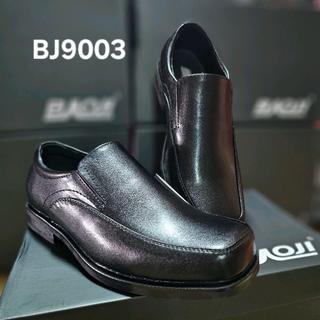 Baoji รองเท้าคัชชูหนัง Microfiber (ไม่เป็นรอย) สีดำ รุ่น BJ9003/BJ9002  (หัวตัด/หัวแหลม) ไซส์ 39-46