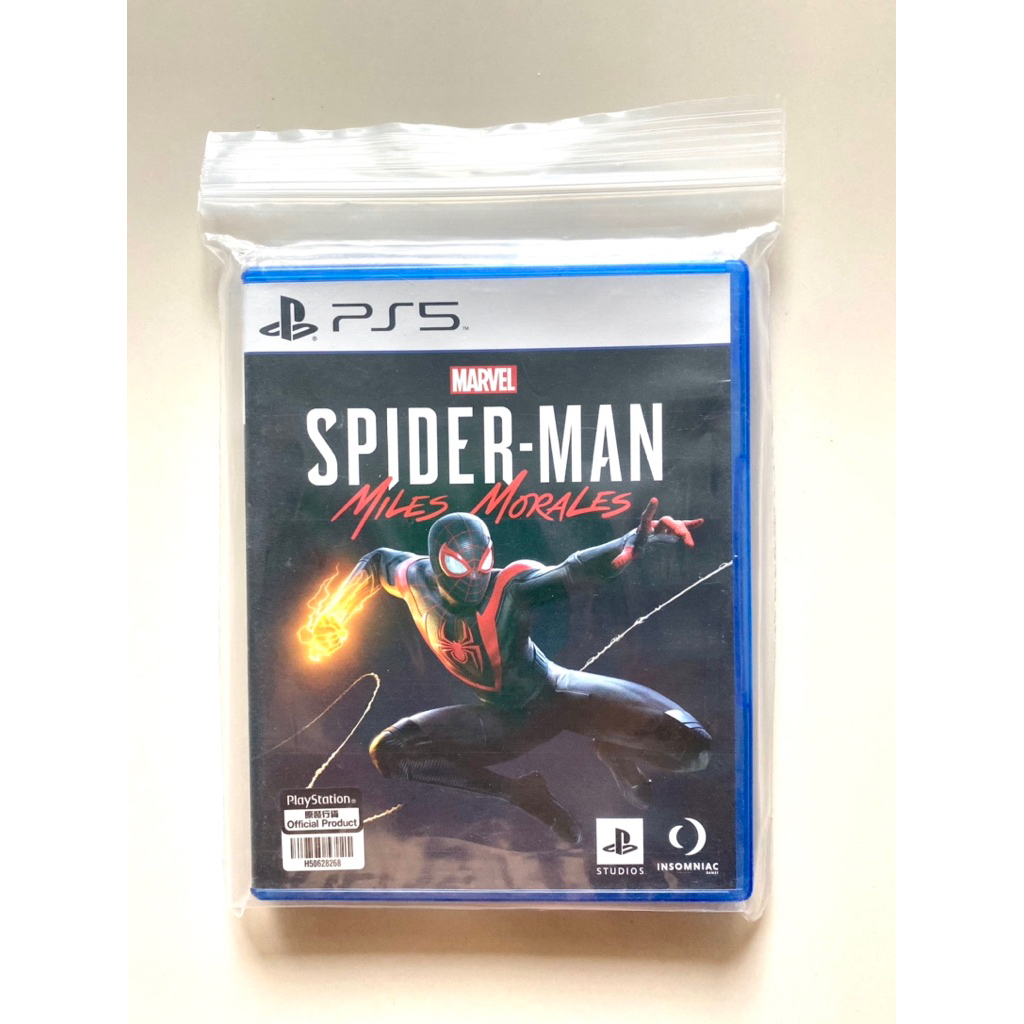 แผ่นเกมส์ Ps5 PlayStation 5 Spider-Man Miles Morales แผ่นเกมส์ สภาพใหม่เอี่ยม ของแท้ แผ่นสวยใส เล่นก