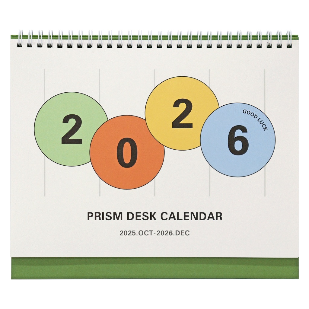 2026 Prism Desk Calendar ปฏิทินตั้งโต๊ะแบบตารางงาน ลิขสิทธิ์แท้ INDIGO