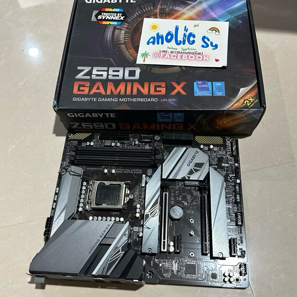 ถอดจากเครื่อง🔥Gigabyte Z590 Gaming X มือสอง | สภาพดีมาก | ใช้งานปกติ | ถอดจากเครื่องจริง
